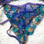 3pcs price can mix color purple with flower lace bikini lingerie with g-string teddy underwear