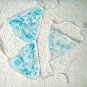 3pcs can mix color whith with blue flower lace bikini lingerie with g-string teddy underwear