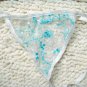 3pcs can mix color whith with blue flower lace bikini lingerie with g-string teddy underwear