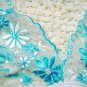 3pcs can mix color whith with blue flower lace bikini lingerie with g-string teddy underwear