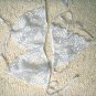 3pcs can mix pure white with sliver flower lace bikini lingerie with g-string teddy underwear