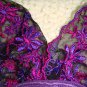 3pcs price can mix purple with flower lace bikini lingerie with g-string teddy underwear