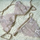 3pcs price can mix light brown lace bikini lingerie with g-string teddy underwear