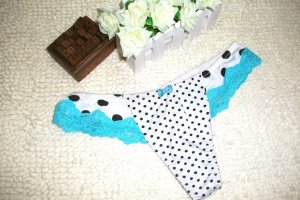 5pcs price mix style white with lace trim mini bow g-string lace Tback sexy panties sexy underwear