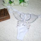 Mix style 5pcs/lot Big butterfly design white g-string lady Tback sexy panties sexy underwear
