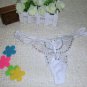 Mix style 5pcs/lot Big butterfly design white g-string lady Tback sexy panties sexy underwear