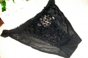 Mix style 5pcs Very soft design Black lace embroidery g-string lady Tback sexy panties