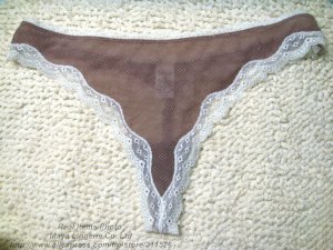 Mix 5pcs soft meshes good elasticity white with brown g-string Tback sexy panties sexy underwear
