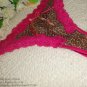 Mix 5pcs good elasticity purple rose trim leopard g-string lady Tback sexy panties sexy underwear