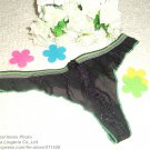 Mix style 5pcs black g-string with green ruffle g-string lady Tback sexy panties sexy underwear