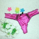 Mix 5pcs purple g-string with black trim and mini bow lady Tback sexy panties sexy underwear