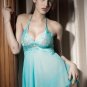 Thin Chiffon 3 color barebacked with lace design sexy baby doll mathing with g-string 2063