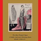 Vintage 1920's Flapper Dressmaking Instructions - The New Draped Vogue Evening Gown