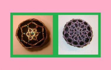 (2) Beaded Bun Cover Patterns - Beading Hair Snood Tutorial - Ballet, Figure Skating, Dance - .pdf