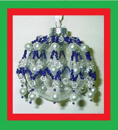 VICTORIAN INSPIRED BEADED CHRISTMAS ORNAMENT COVER PATTERN - TUTORIAL #X-09 - .pdf