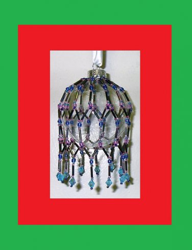 VICTORIAN INSPIRED BEADED CHRISTMAS ORNAMENT COVER PATTERN - TUTORIAL #X-07 - .pdf