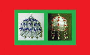 Victorian Inspired Beaded Christmas Ornament Cover Patterns - Tutorials X-10 & XMB-11 - .pdf