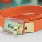 Elegant Collier De Chien Bracelet Bangle Orange golden