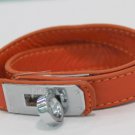 Elegant Collier De Chien Bracelet Bangle Orange&White golden