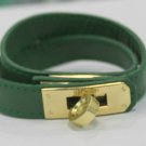 Elegant Collier De Chien Bracelet Bangle Green&Yellow golden