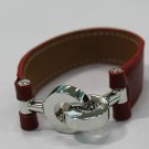 Elegant Collier De Chien Bracelet Bangle Red&White golden