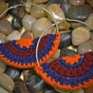 Half Moon Crochet Hoop Earrings