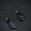 Antique Lava Agate Earrings