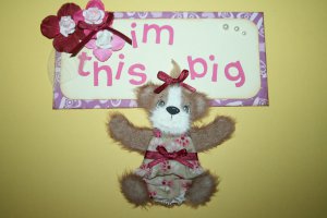 "I'm this big" Tear Bear with Title tag