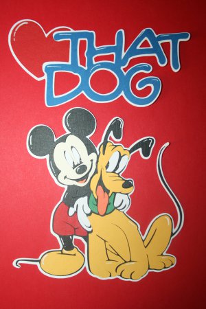 Disney's Mickey Mouse and Pluto die cut/ title