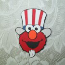 Elmo wearing his uncle Sam hat die cut