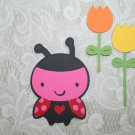 LADY BUG AND FLOWER DIE CUTS