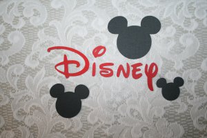 DISNEY MICKEY EARS AND TITLE DIE CUTS