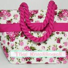 NaRaYa -Beautiful Vintage Shoulder Bag / Patterns Roses Pink