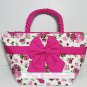 NaRaYa -Beautiful Vintage Shoulder Bag / Patterns Roses Pink