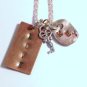 LOVE is KEY Handstamped Charm Necklace