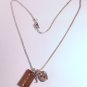 LOVE is KEY Handstamped Charm Necklace