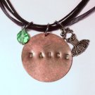 Dance Handstamped Necklace