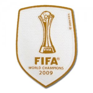 World Champion 2009 Barcelona White New Iron On Patch