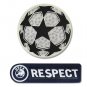 UEFA Champion League + RESPECT New Iron On Patch