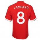 ENGLAND Away Size XL Frank LAMPARD #8 New Red 2010