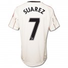 LIVERPOOL Away Size M LUIS SUAREZ #7 New White 2010-2011