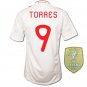 SPAIN Away Size XL TORRES #9 +World Champions Patch New White 2011