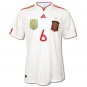 SPAIN Away Size XL Andres INIESTA #6 +World Champions Patch New White 2011