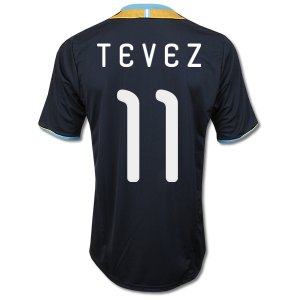 ARGENTINA Away Size XL Carlos TEVEZ #11 New Dark Blue 2011