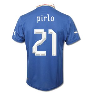 ITALY Home Size XL Andrea PIRLO #21 New Blue 2012-2013