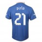 ITALY Home Size XL Andrea PIRLO #21 New Blue 2012-2013