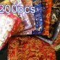 Mixed Colorful 4.7x6.6inch(12x17cm) Organza Bag Pouch for Gift Jewelry with Printed Pattern