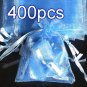 400pcs Baby Blue 2.7x3.5inch(7x9cm) Organza Bag Pouch for Gift Jewelry Solid Color