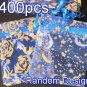 400pcs Royal Blue 2.7x3.5inch(7x9cm) Organza Bag Pouch for Gift Jewelry Random Design