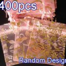400pcs Baby Pink 2.7x3.5inch(7x9cm) Organza Bag Pouch for Gift Jewelry Random Design